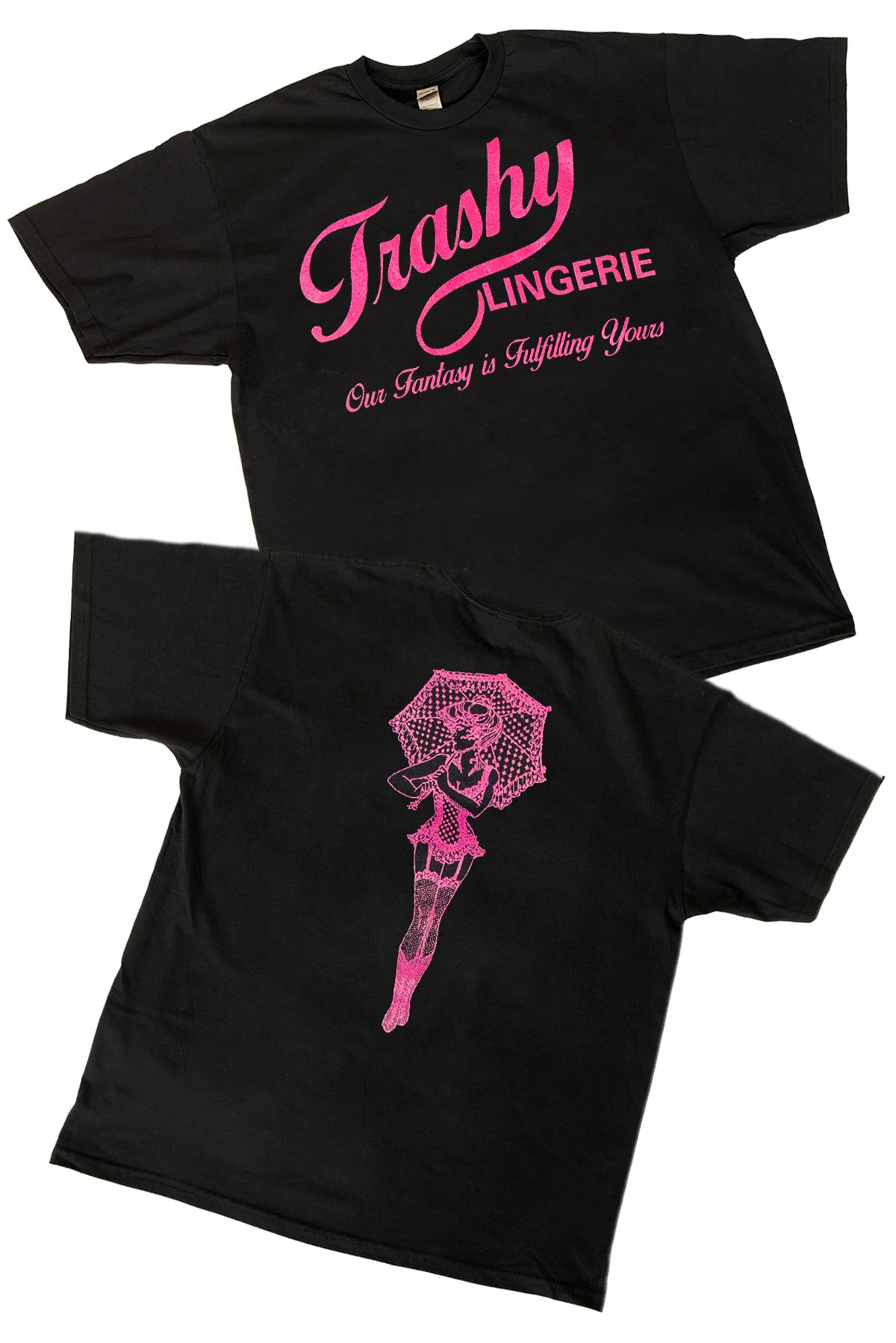 Trashy Unisex Black/Hot Pink T-Shirt