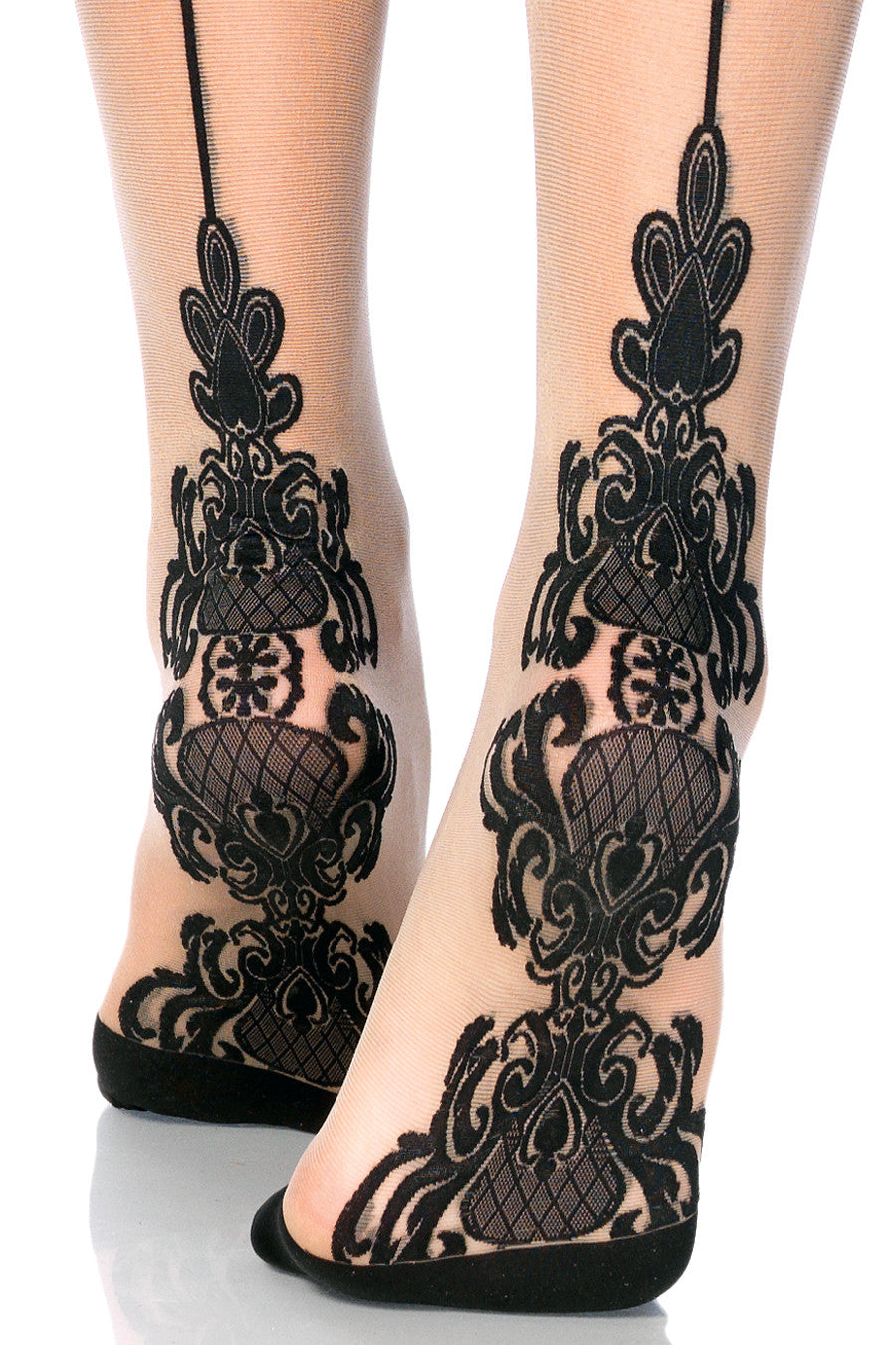 Baroque Cuban Heel Stockings