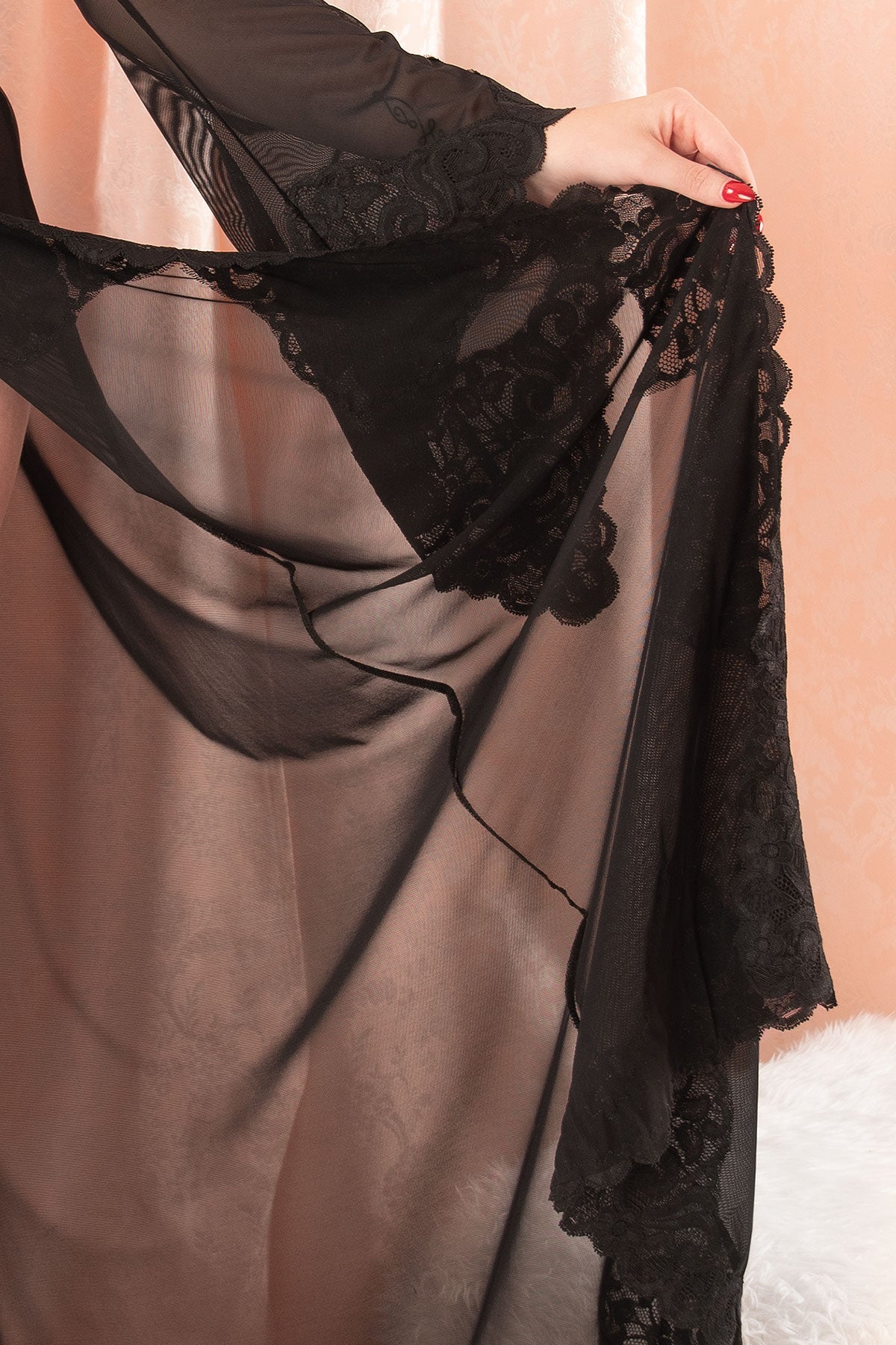 Isadora Long Plunge Robe