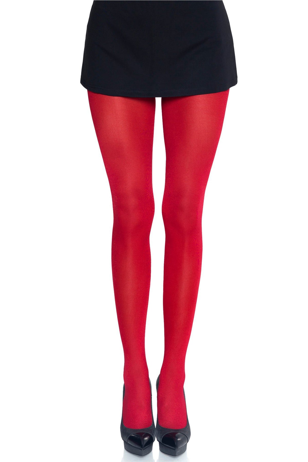 Opaque Sheer to Waist Tights with Cotton Crotch