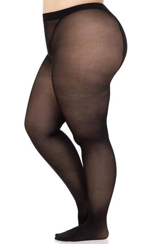 Opaque Sheer to Waist Tights with Cotton Crotch