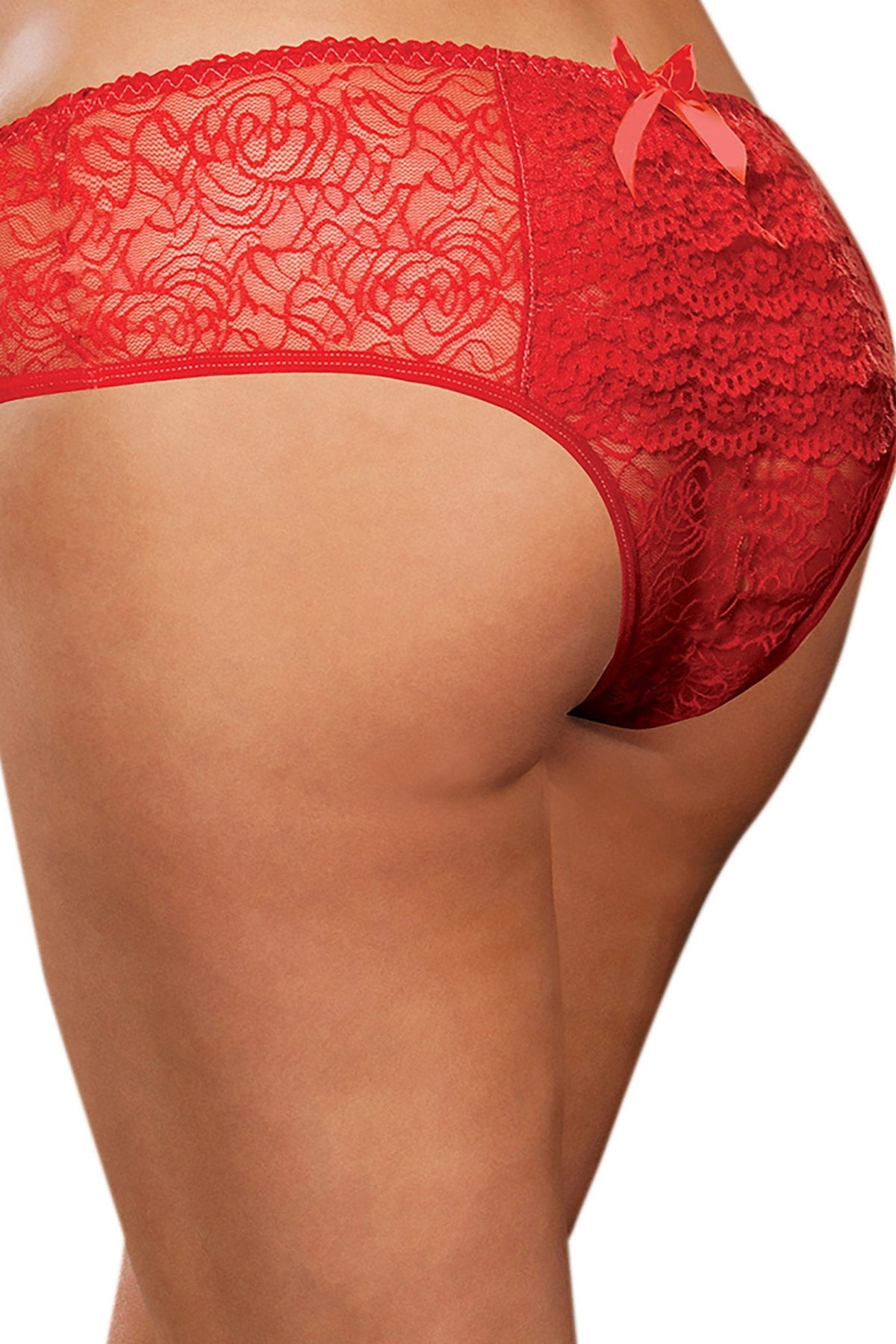 Ruffled Crotchless Panty