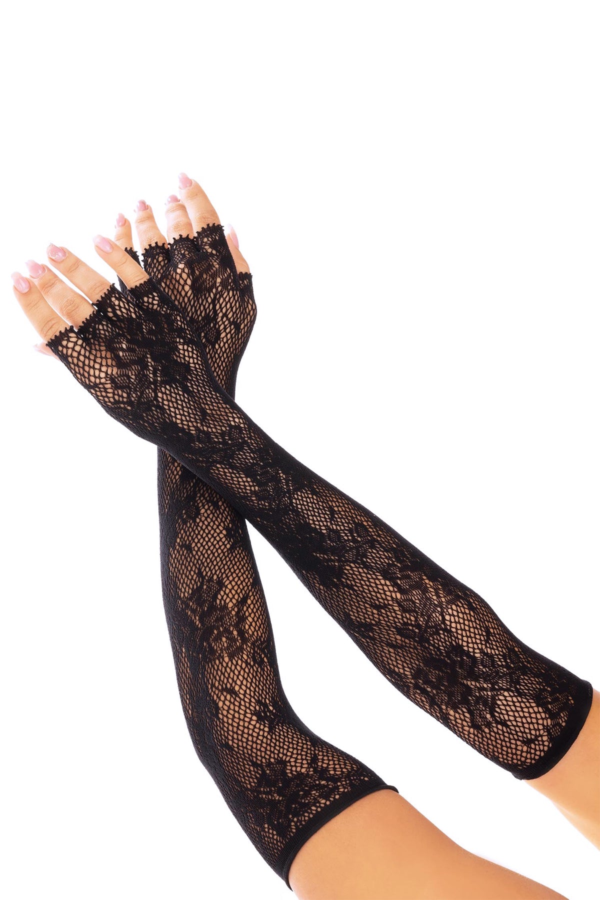 Fingerless Lace Opera Gloves