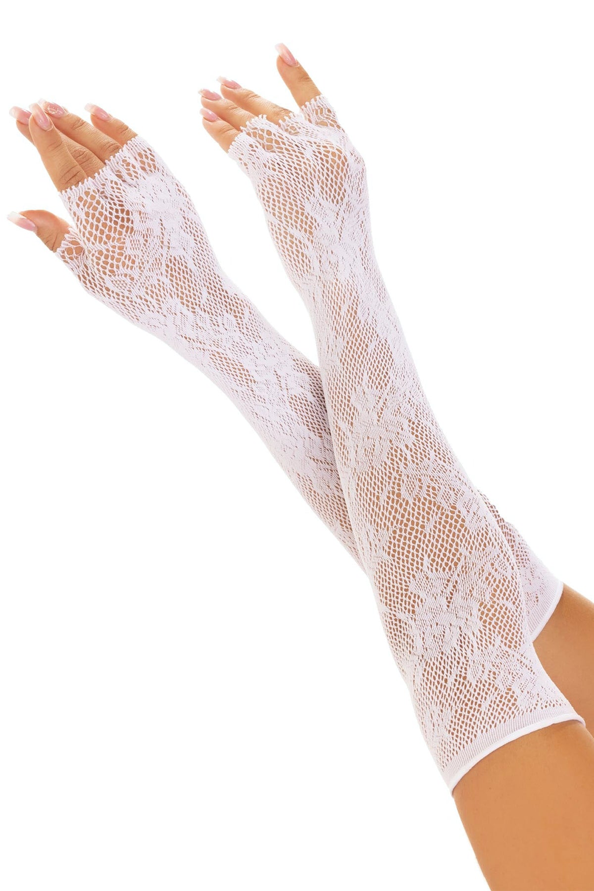 Fingerless Lace Opera Gloves