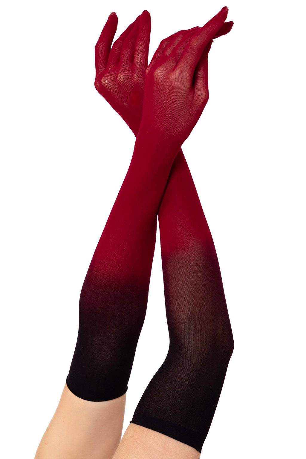 Sheer Ombre Mesh Gloves
