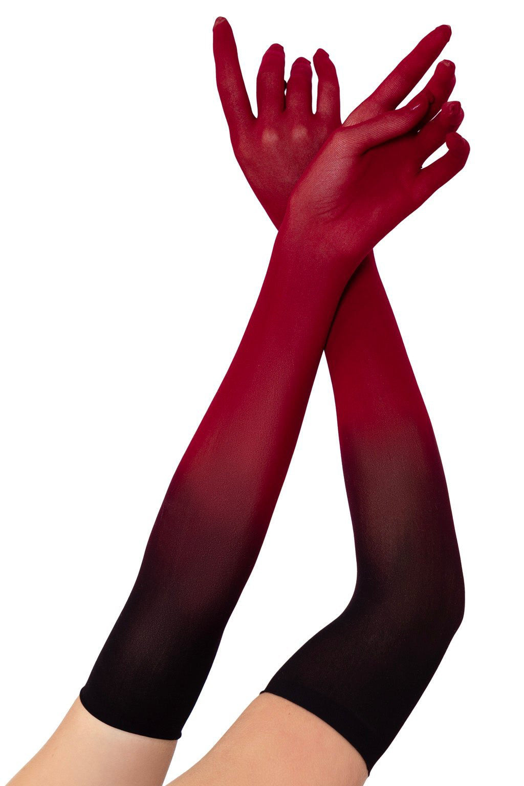Sheer Ombre Mesh Gloves