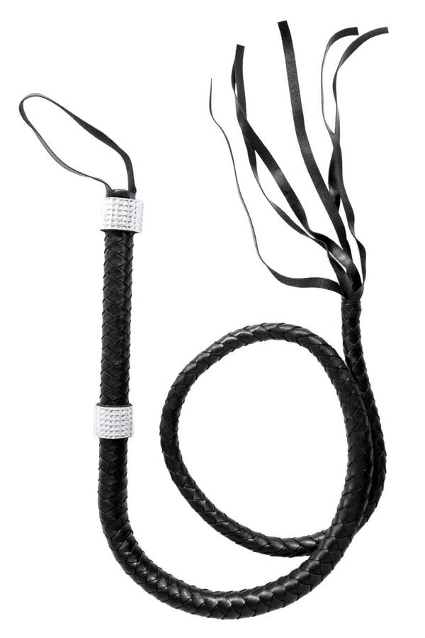 Rhinestone Handle Whip