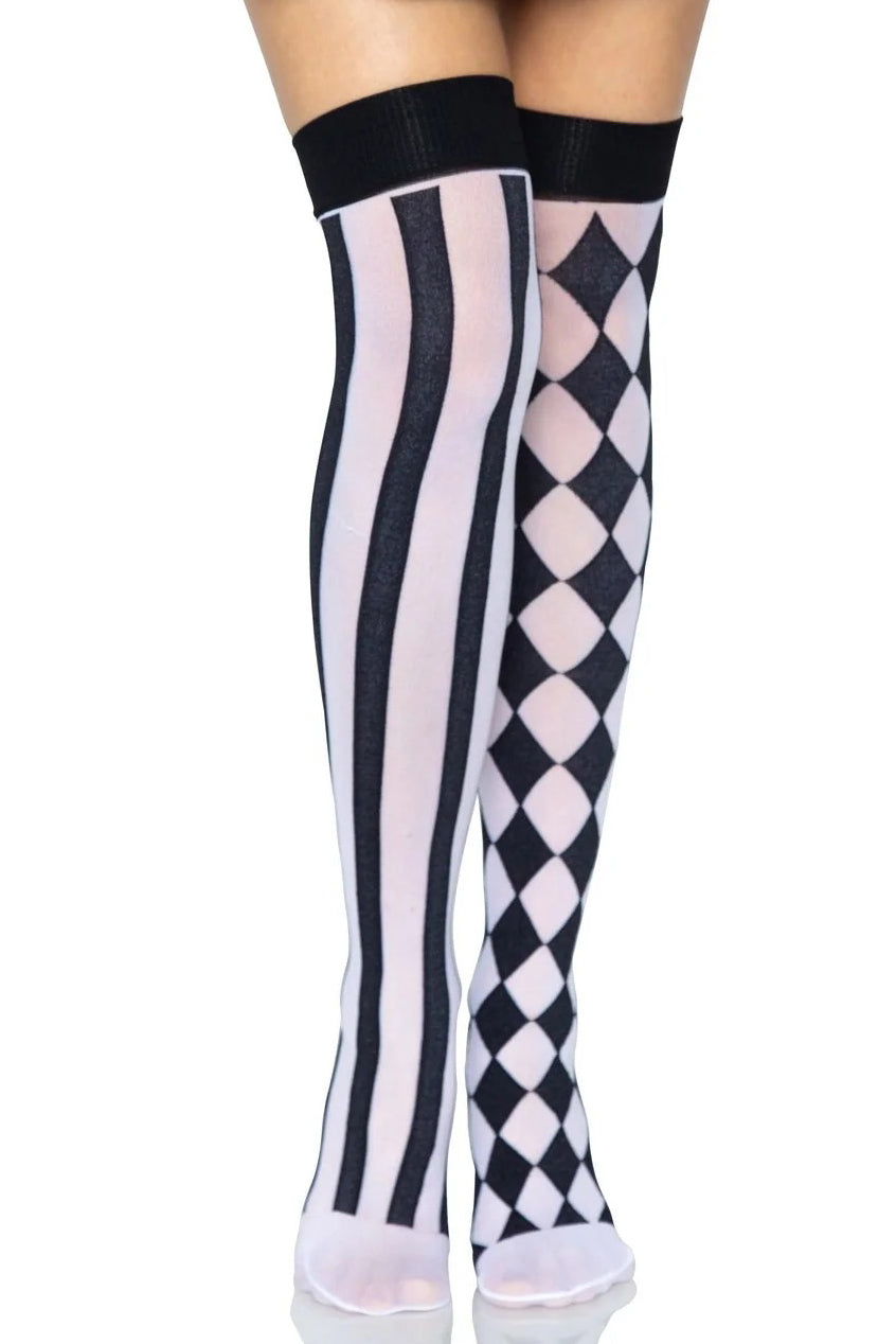 Harlequin Thigh Highs