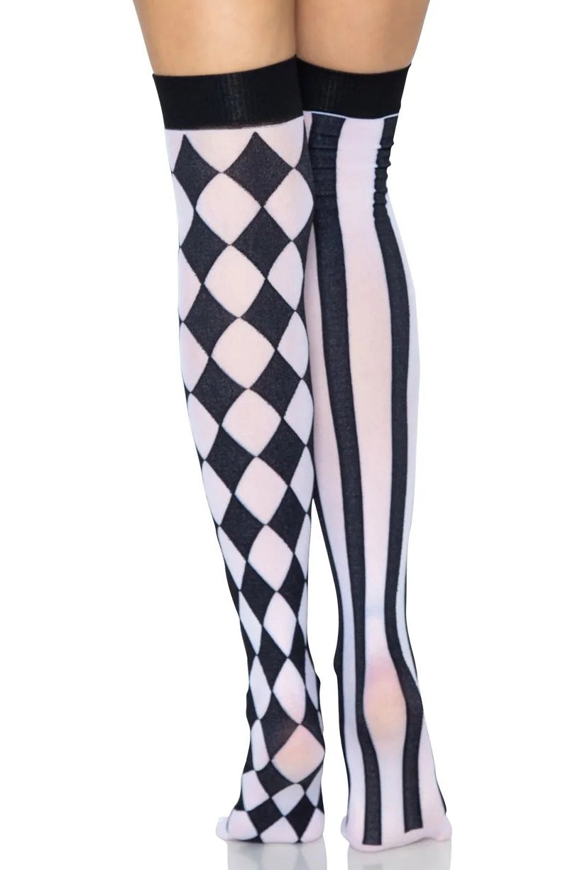 Harlequin Thigh Highs