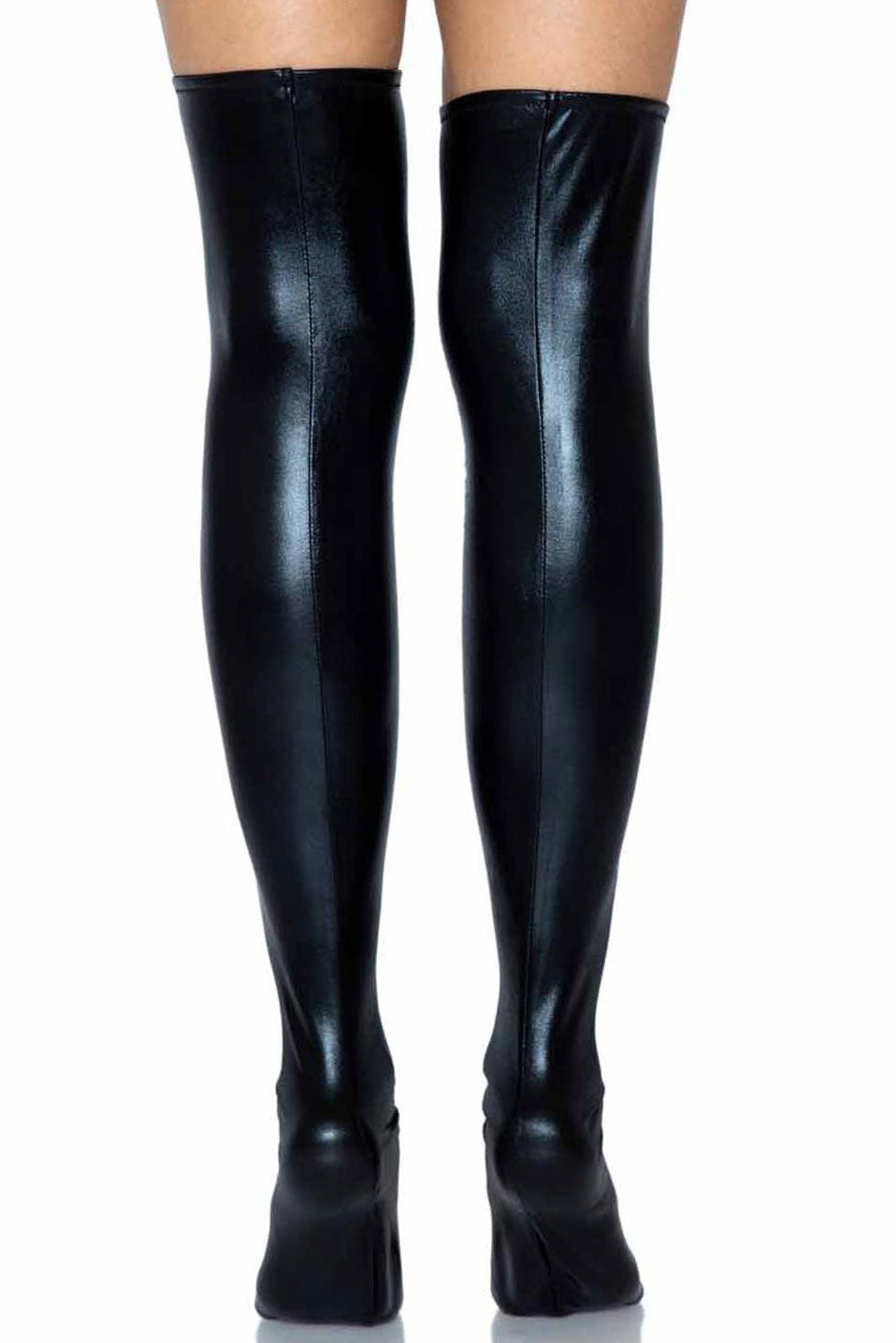 Wet Look Thigh Highs