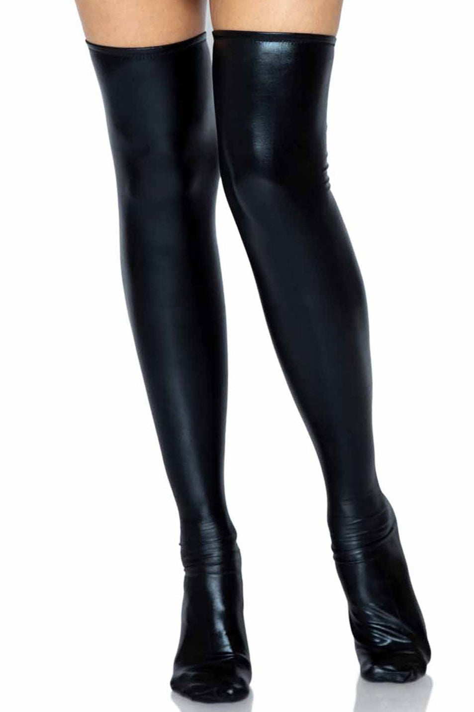 Wet Look Thigh Highs