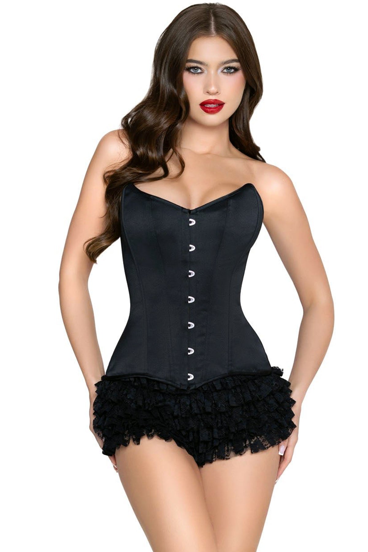 Steel Boned Satin Corset