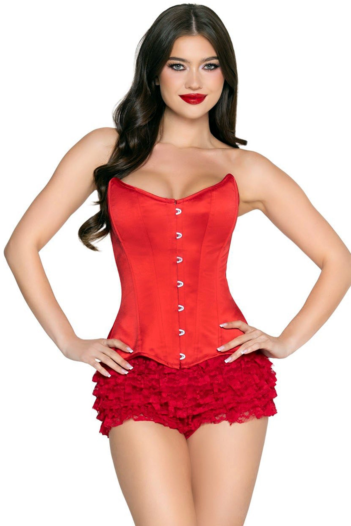 Steel Boned Satin Corset