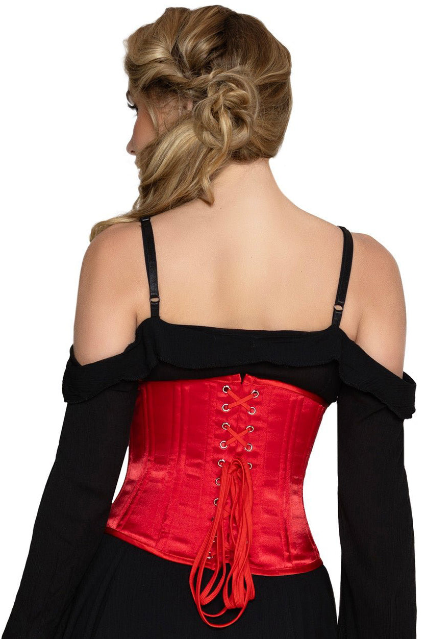 Steel Boned Satin Waist Cincher