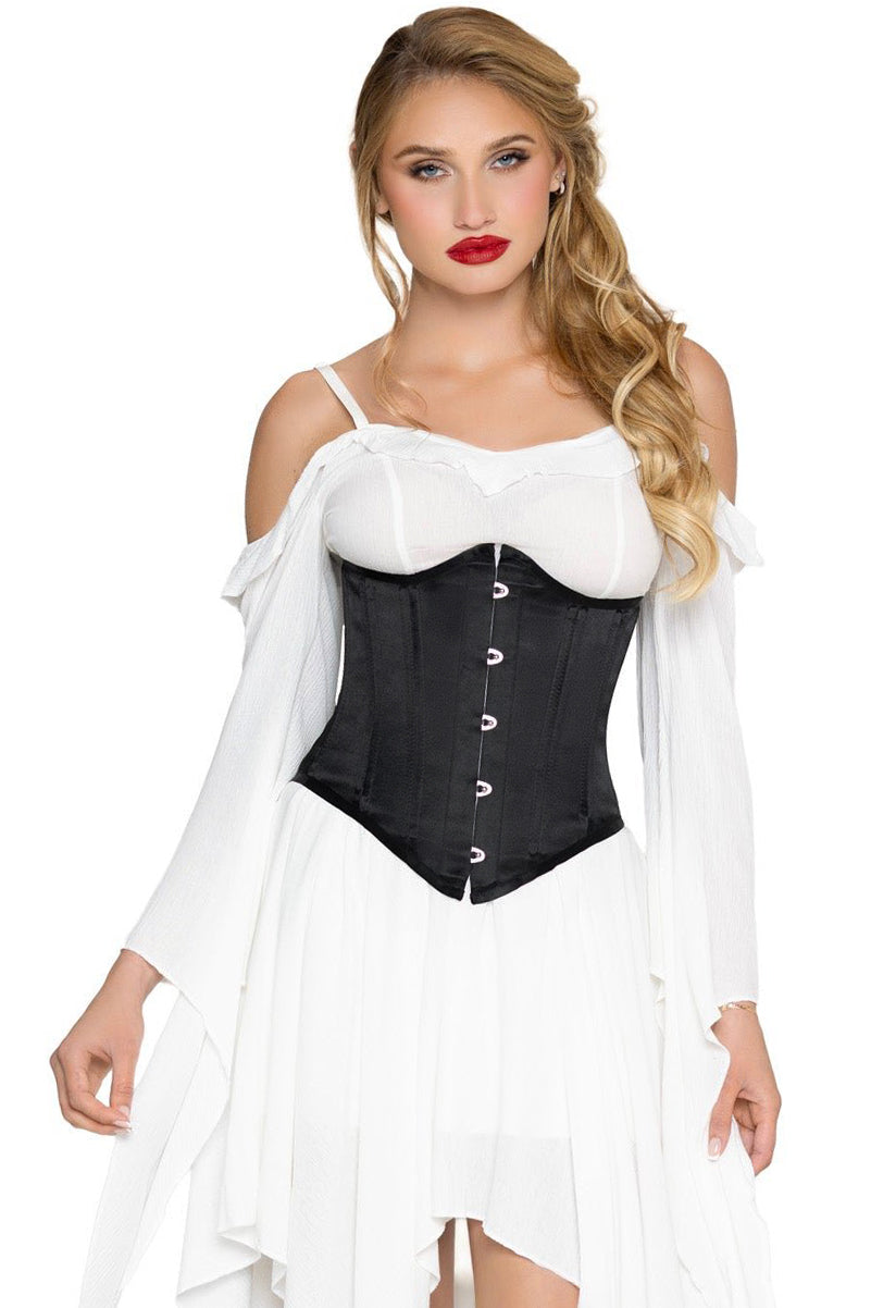 Steel Boned Satin Waist Cincher