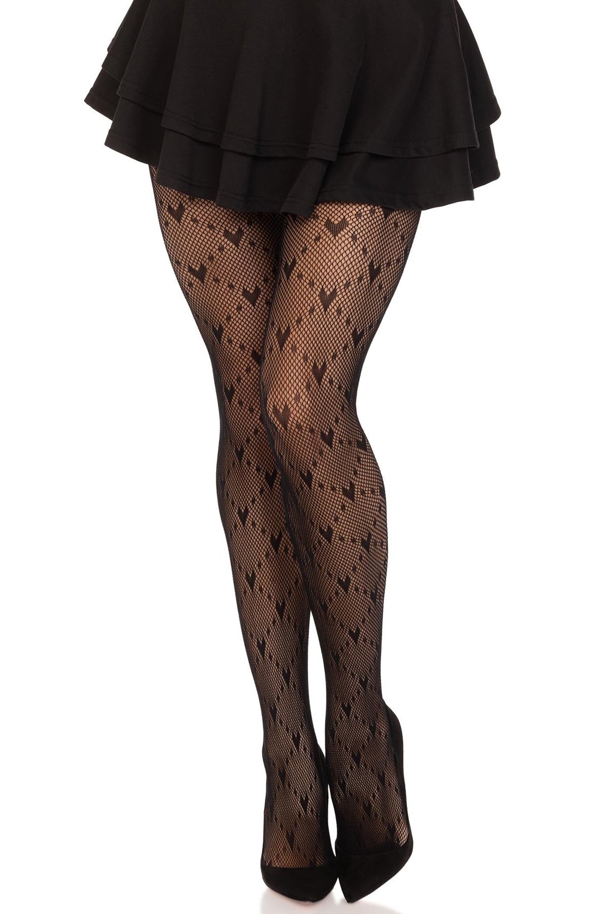 Heart Net Pantyhose