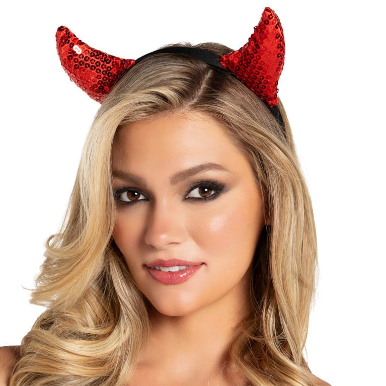 Sequin Devil Horns