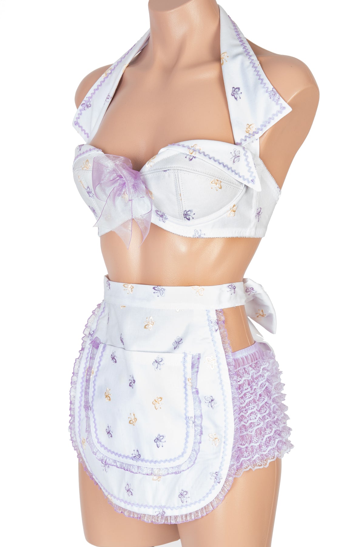 Half Round Front Apron with Bow