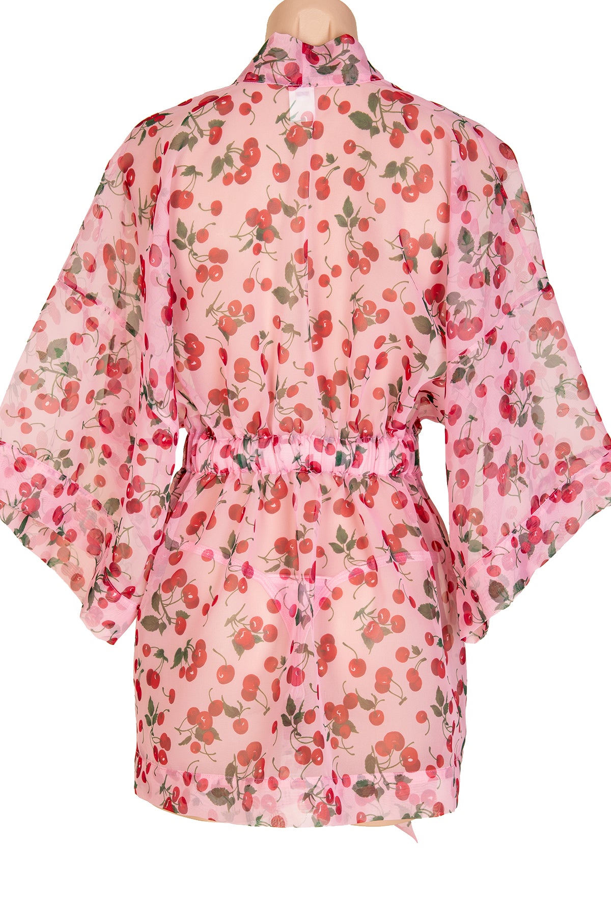 Short Chiffon Kimono Robe