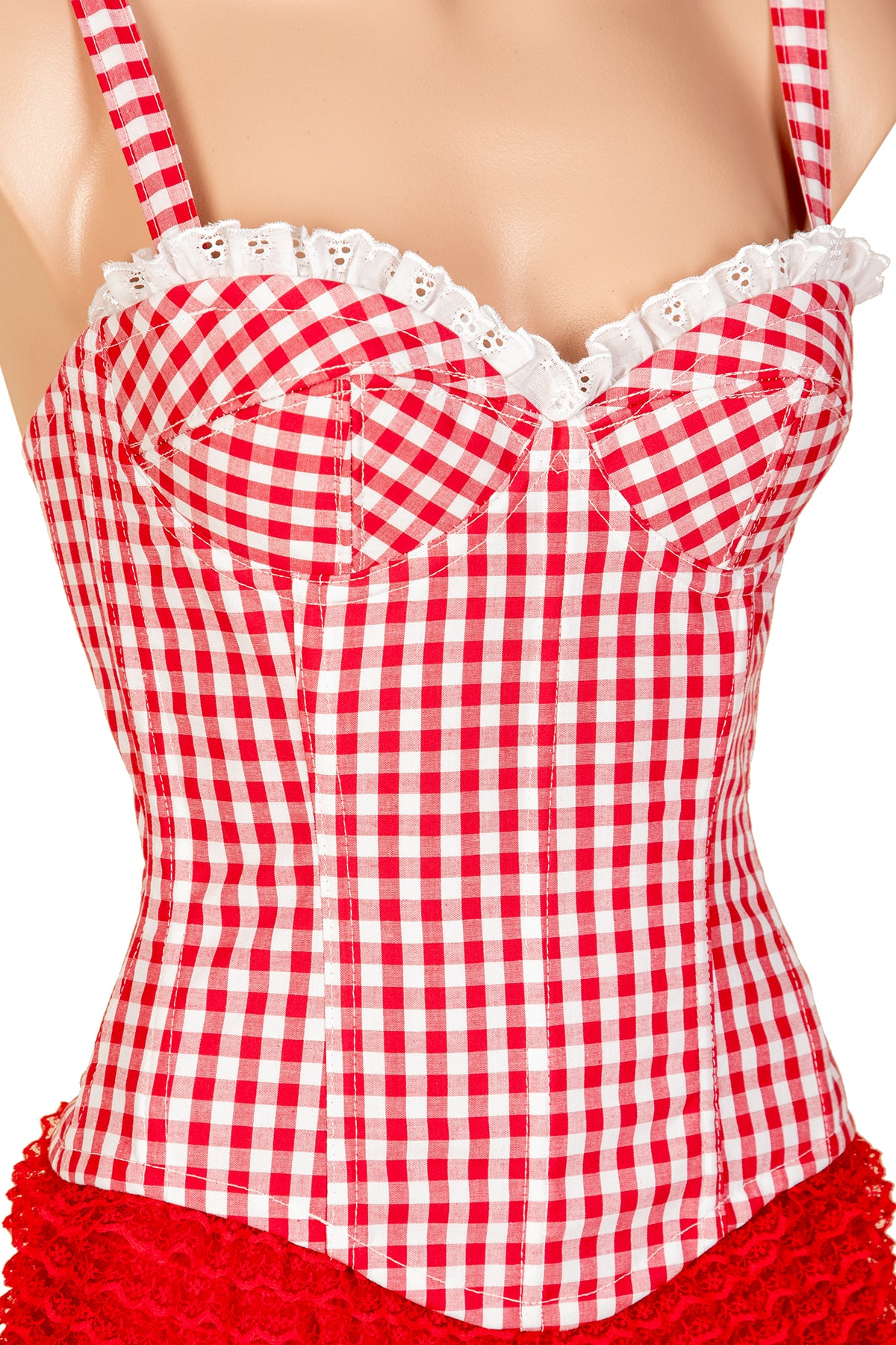 Edy Corset with Straps & Ruffle