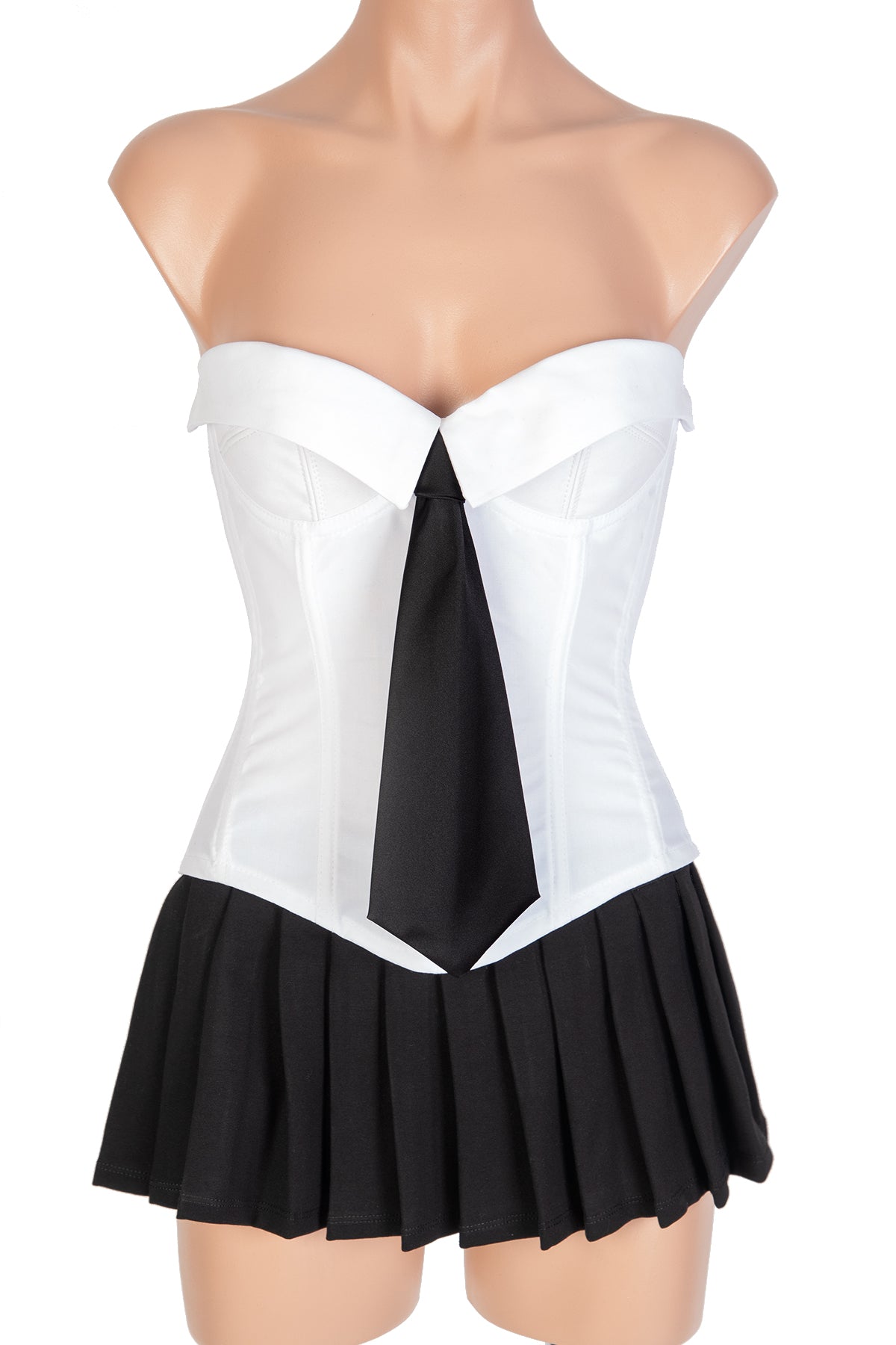 Corset with Lapel & Satin Tie