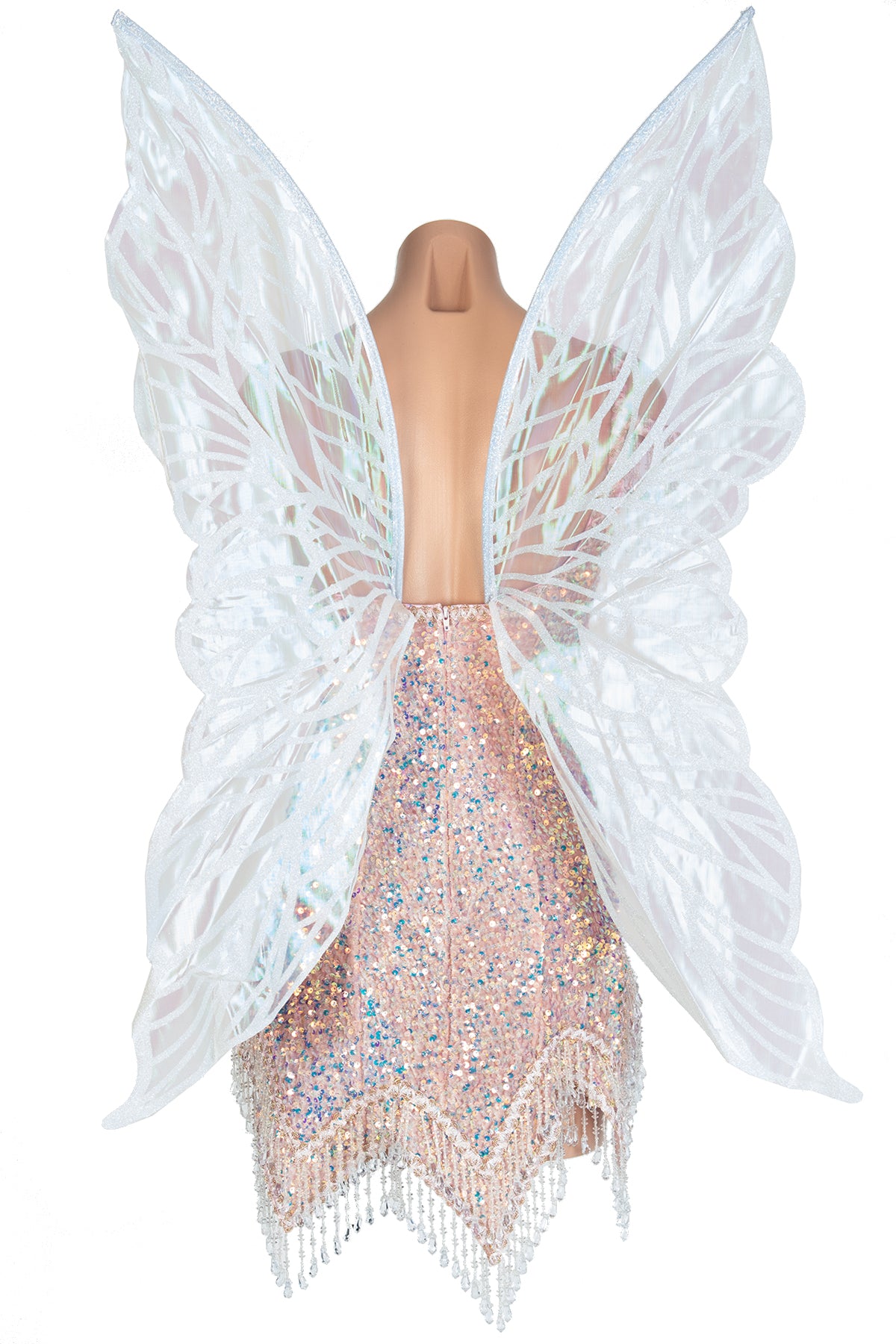 Beaded Fringe Tink Dress with Rhinestones