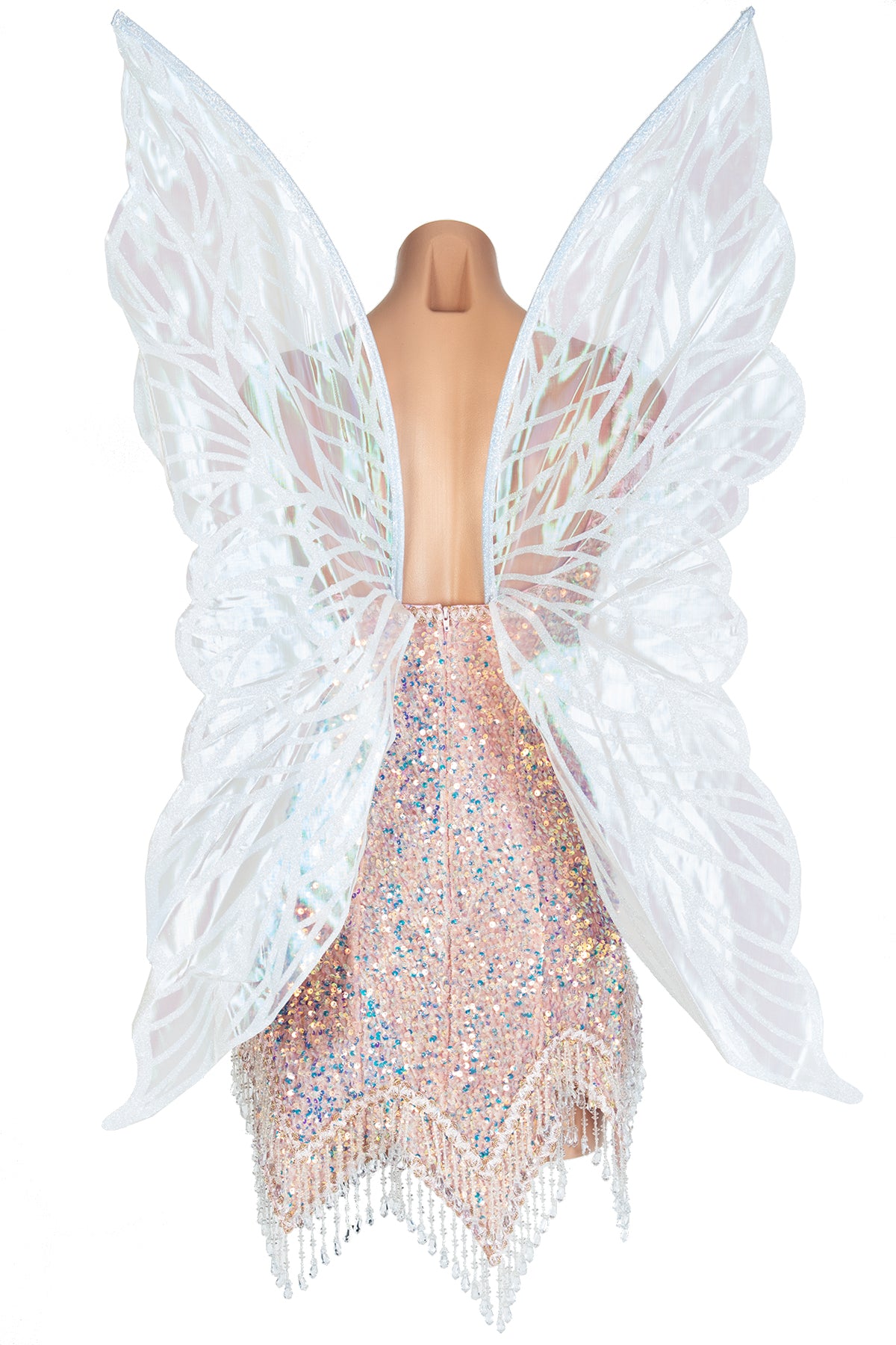 Beaded Fringe Tink Dress with Rhinestones