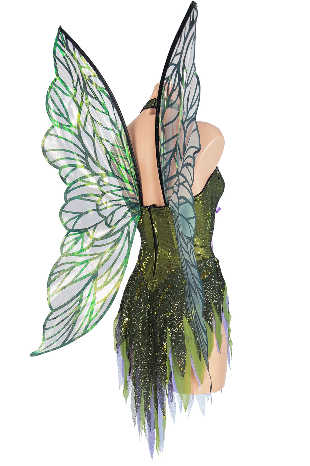 Iridescent Strapless Fairy Wings