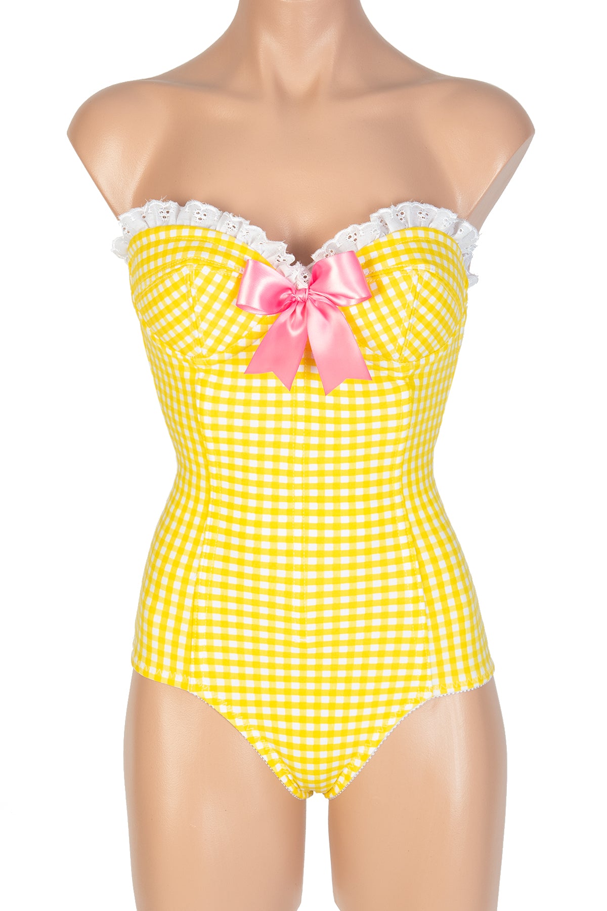 Gingham Ruffle Teddy