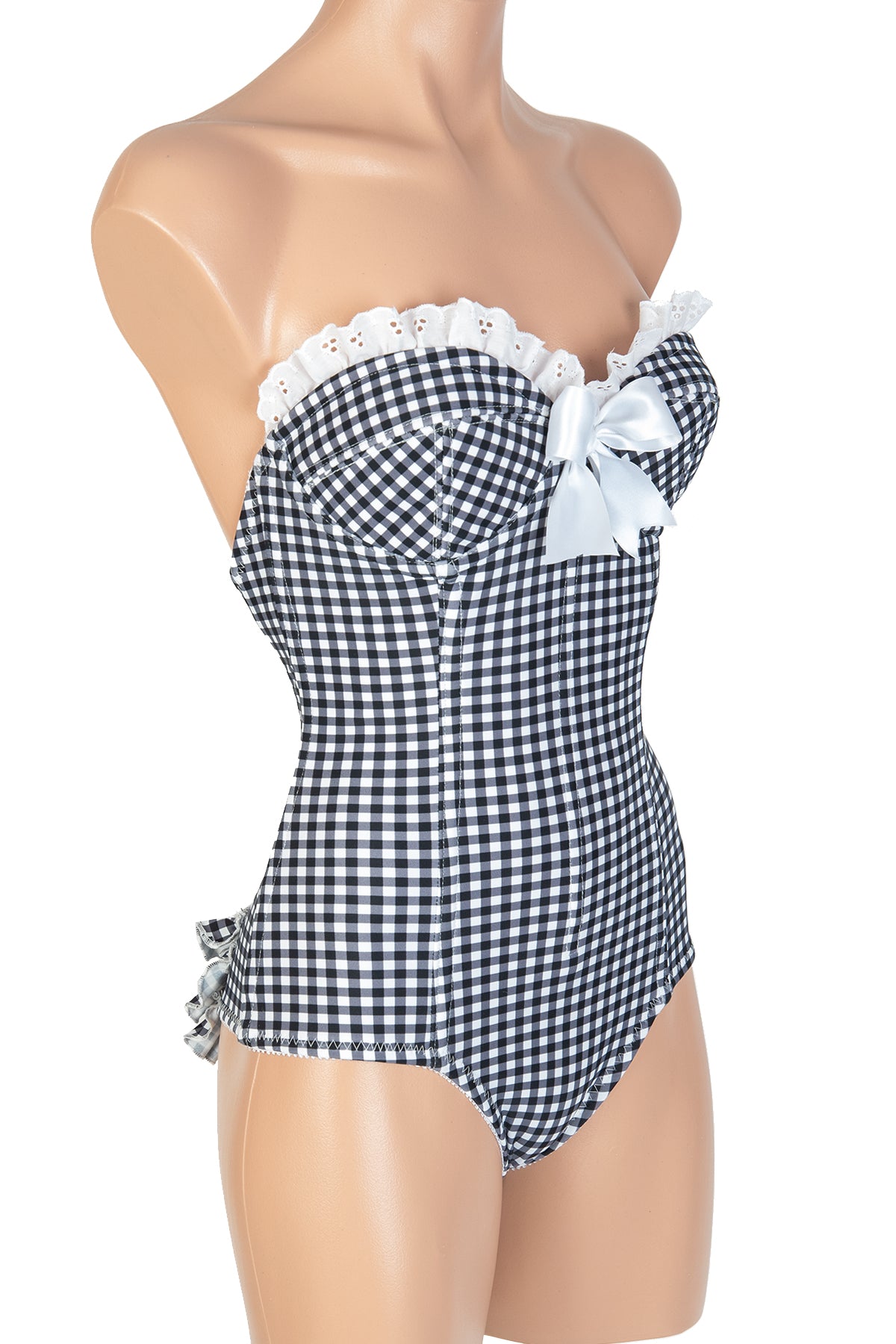Gingham Ruffle Teddy