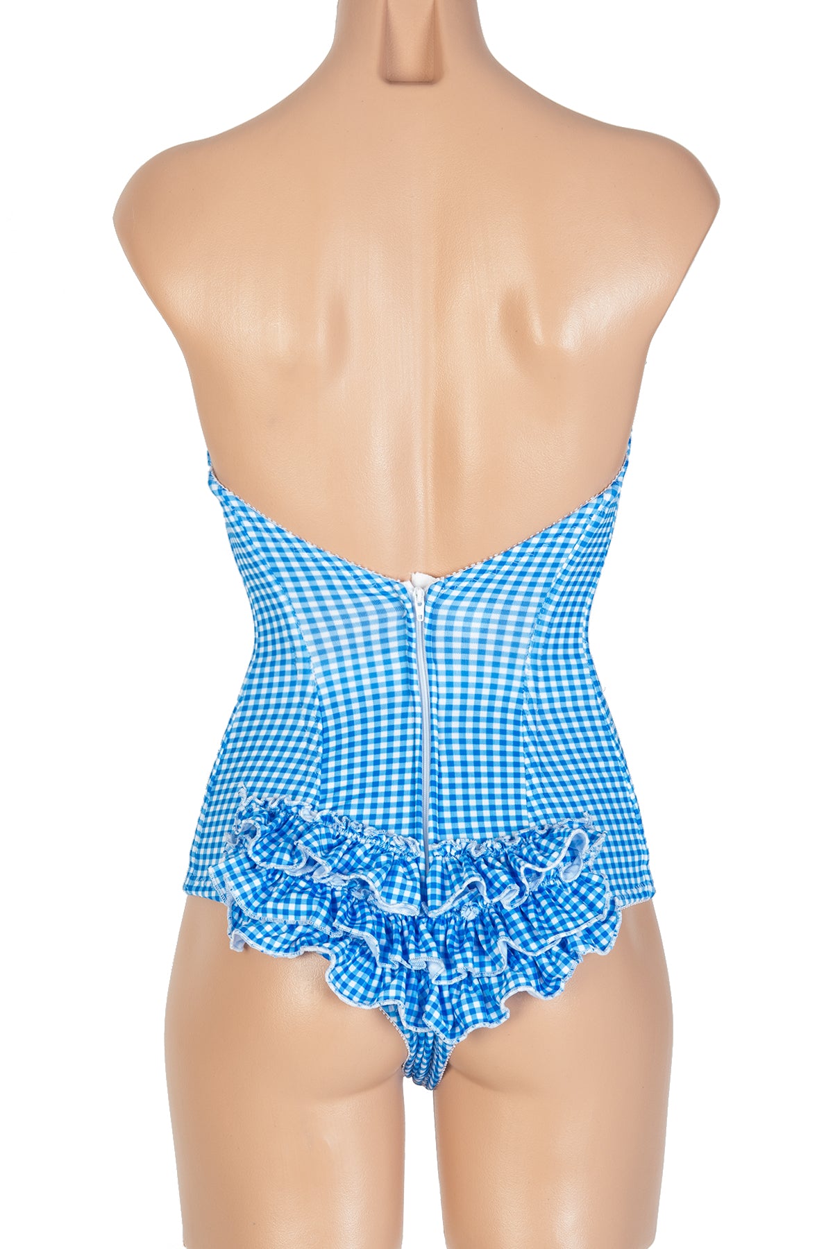 Gingham Ruffle Teddy