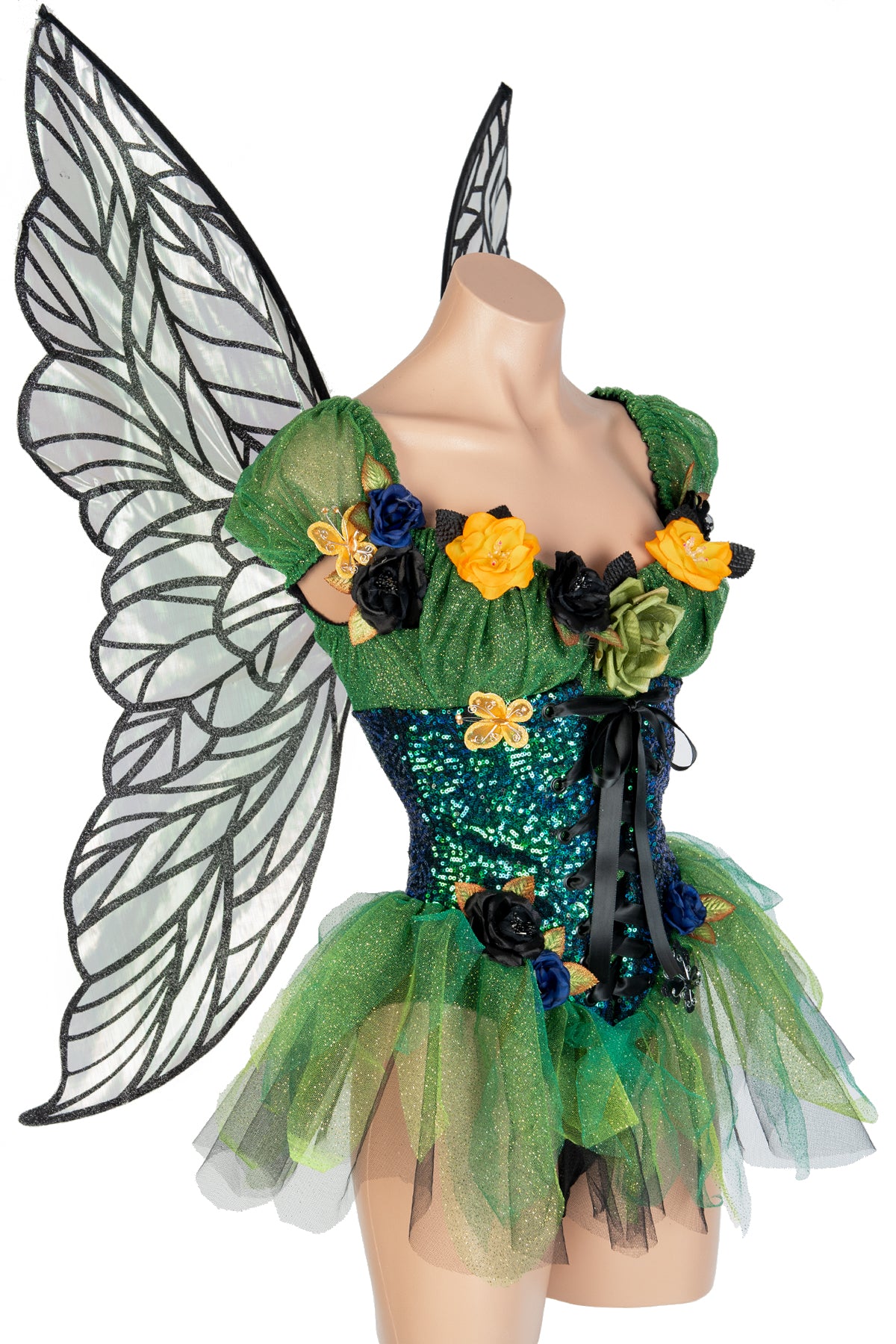 Iridescent Strapless Fairy Wings