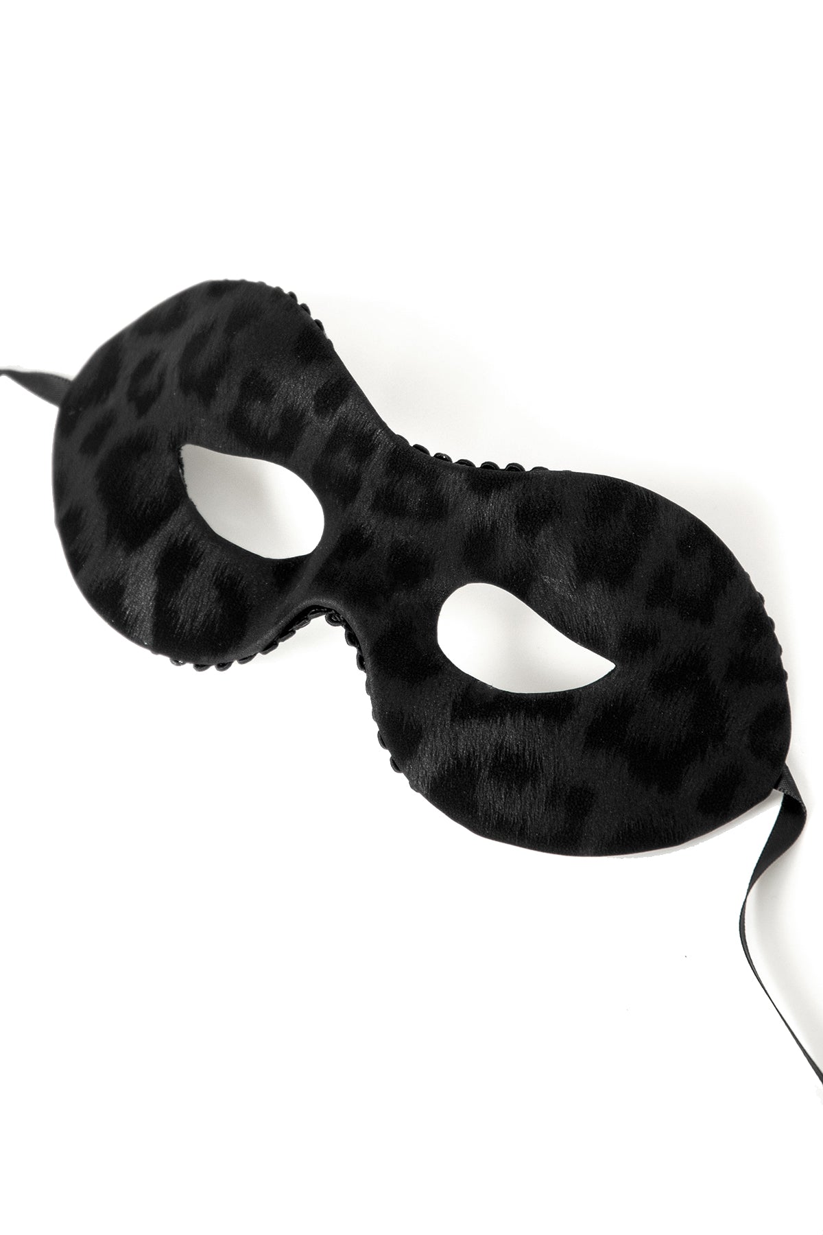 Black Leopard Eye Mask