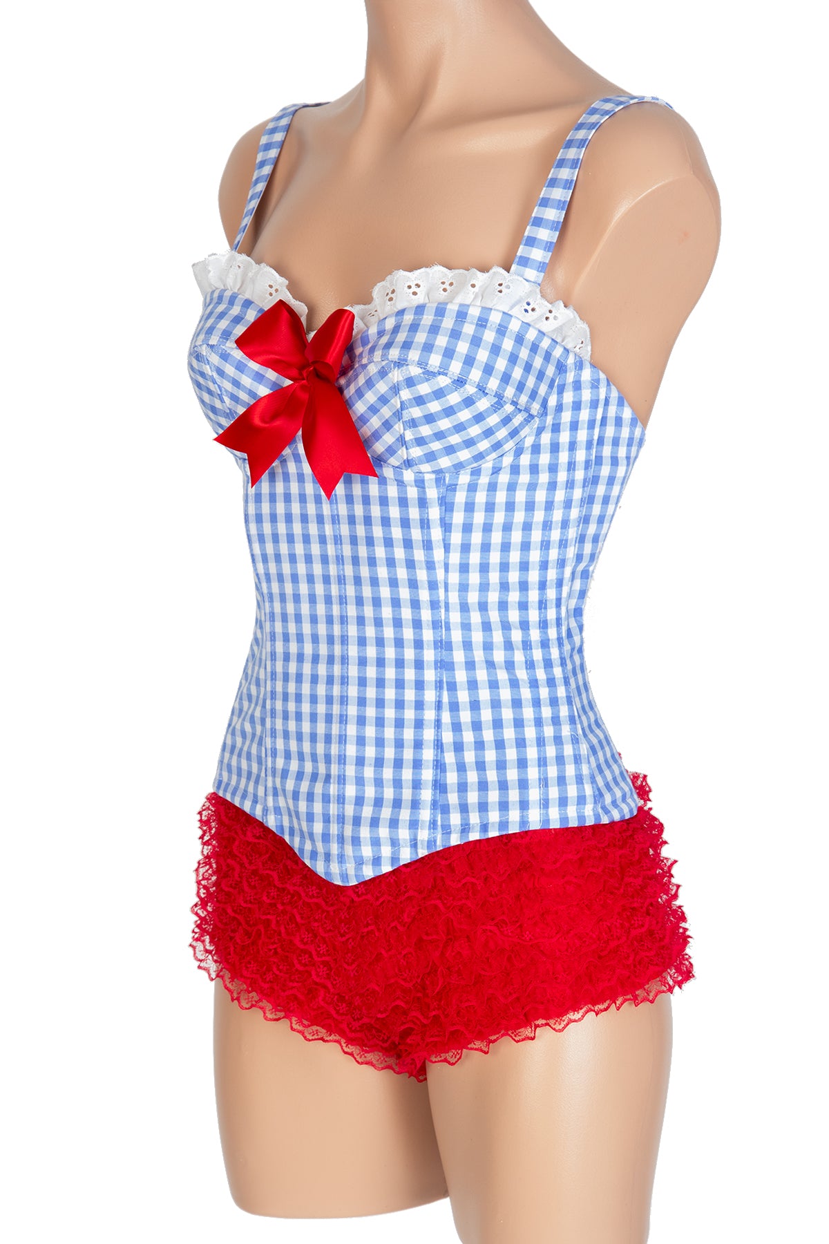 Judy Corset with Straps & Ruffle