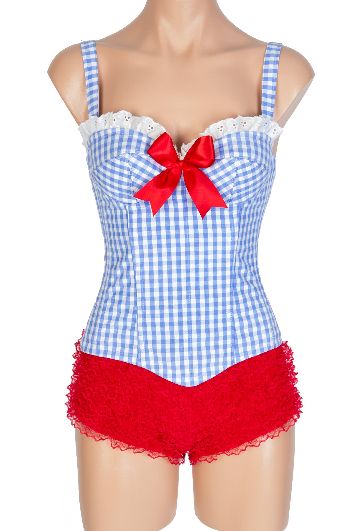 Judy Corset with Straps & Ruffle