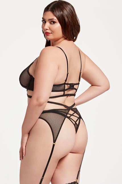 Fishnet Bra & Garterbelt Set Trashy.com Fishnet Bra & Garterbelt Set Trashy.com