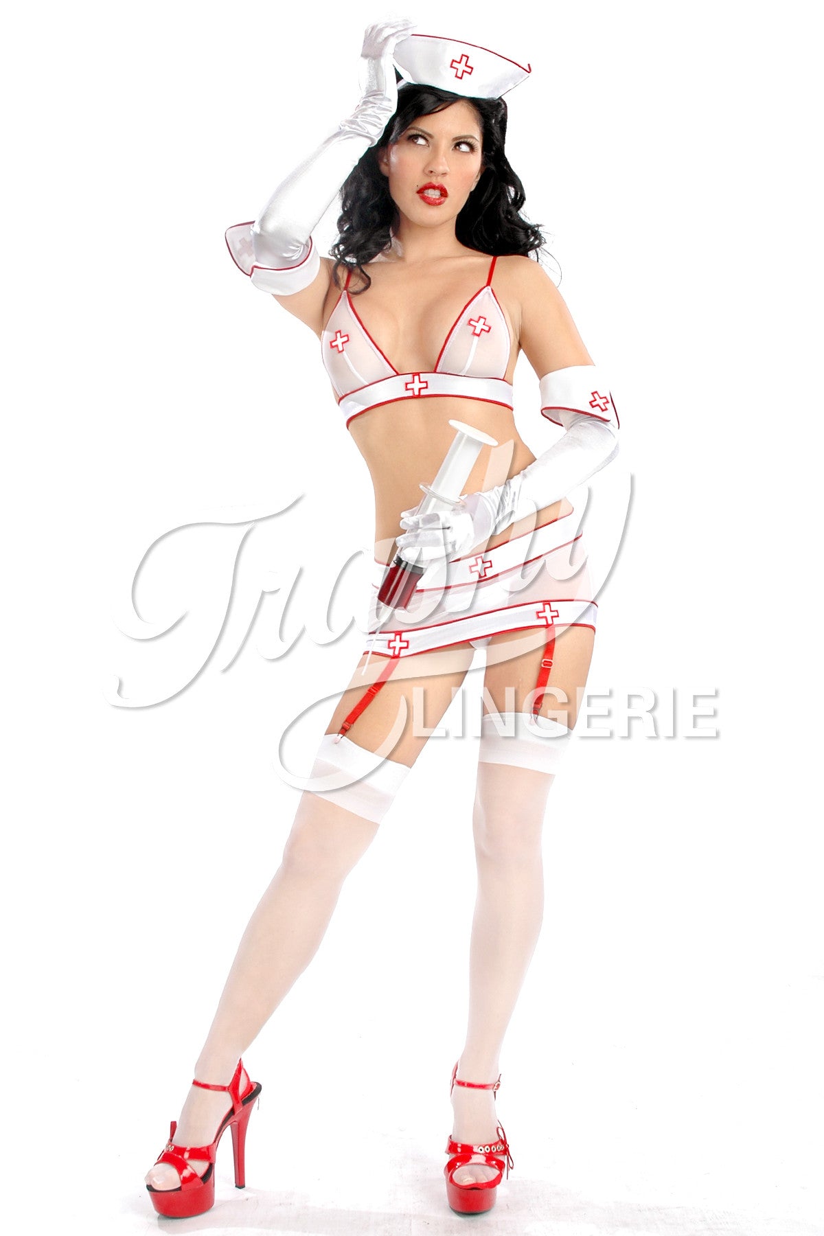 sexy nipple covers burlesque fetish Nurse fancy dress re-usable braless 75%  OFF