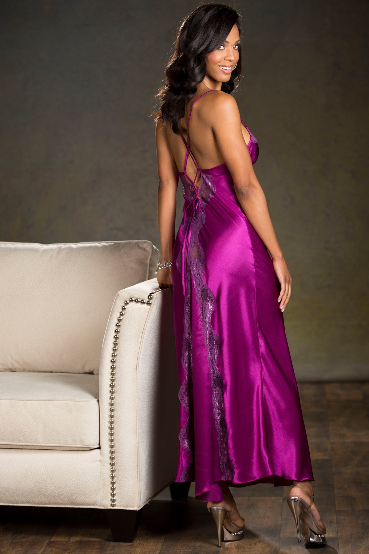 Silky Satin Long Gown