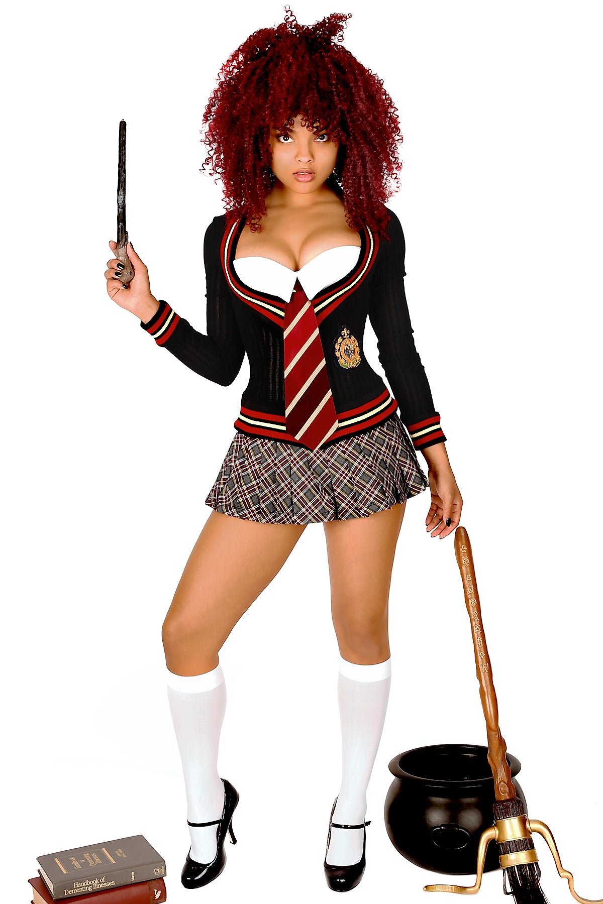 Wizarding School Girl Corset with Lapel & Tie