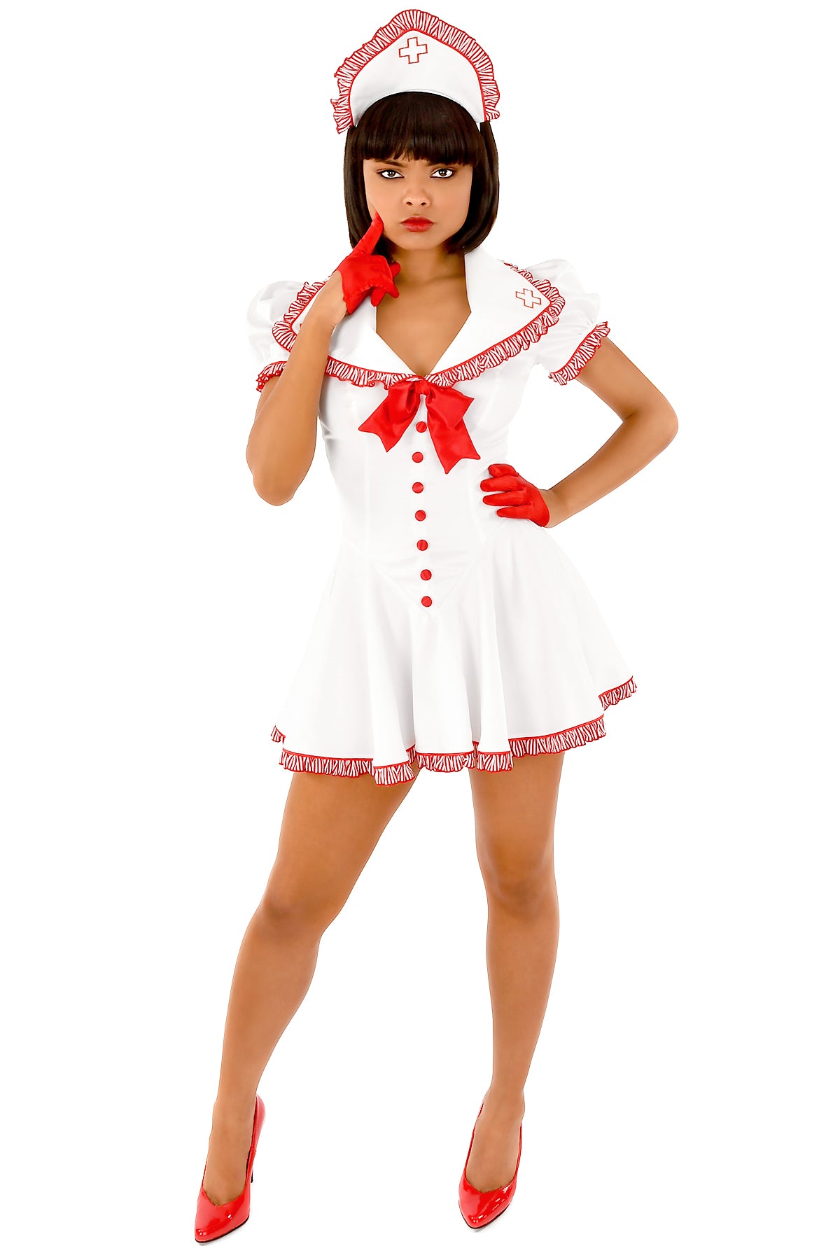Ruffled Nurse Dress
