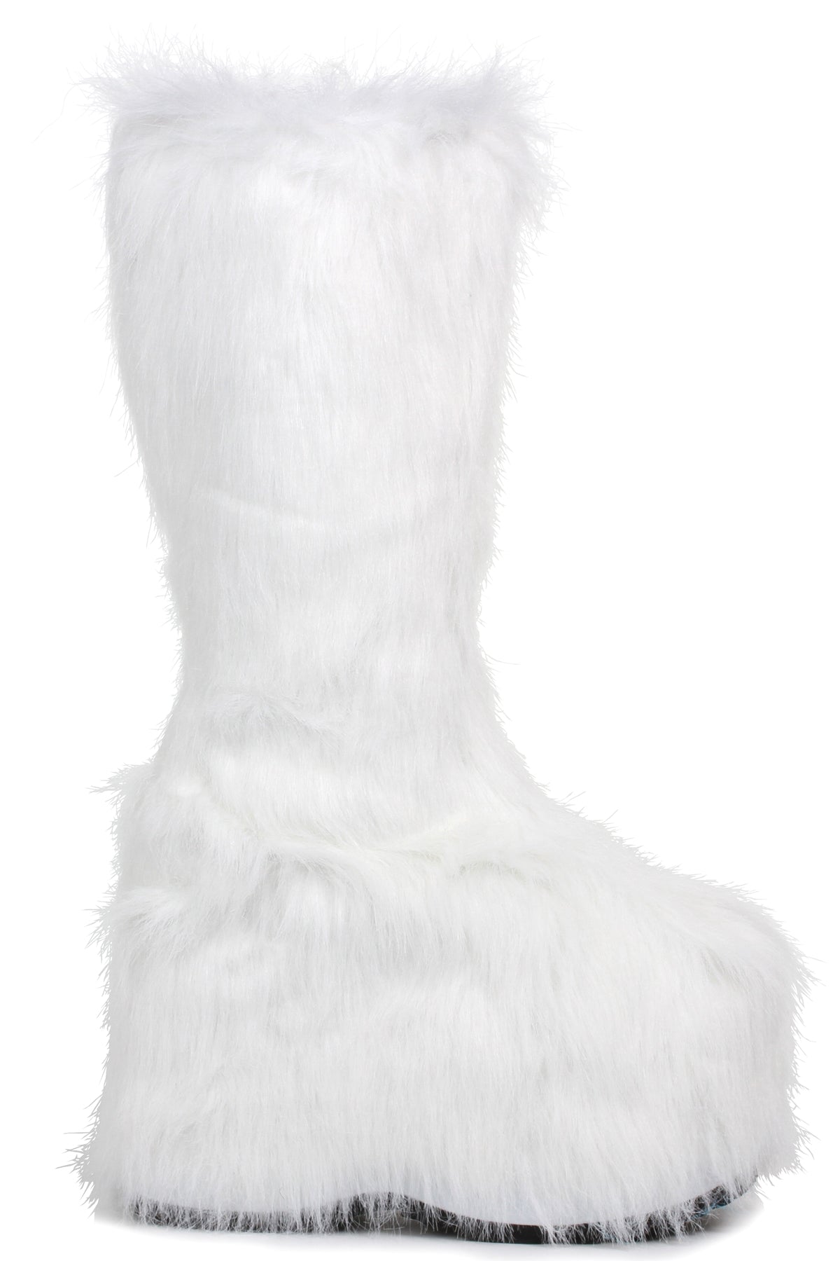 White fur outlet boots