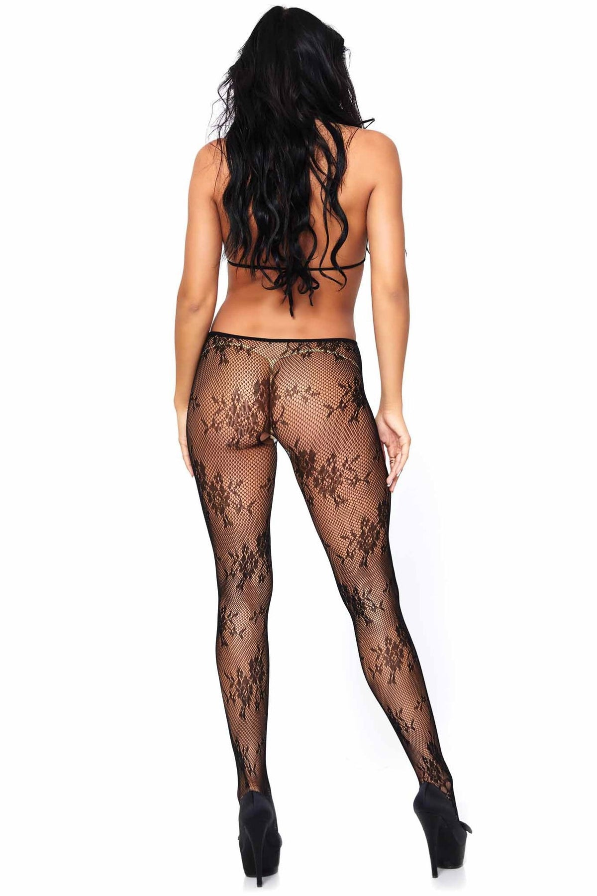 Floral Lace Bralette Bodystocking