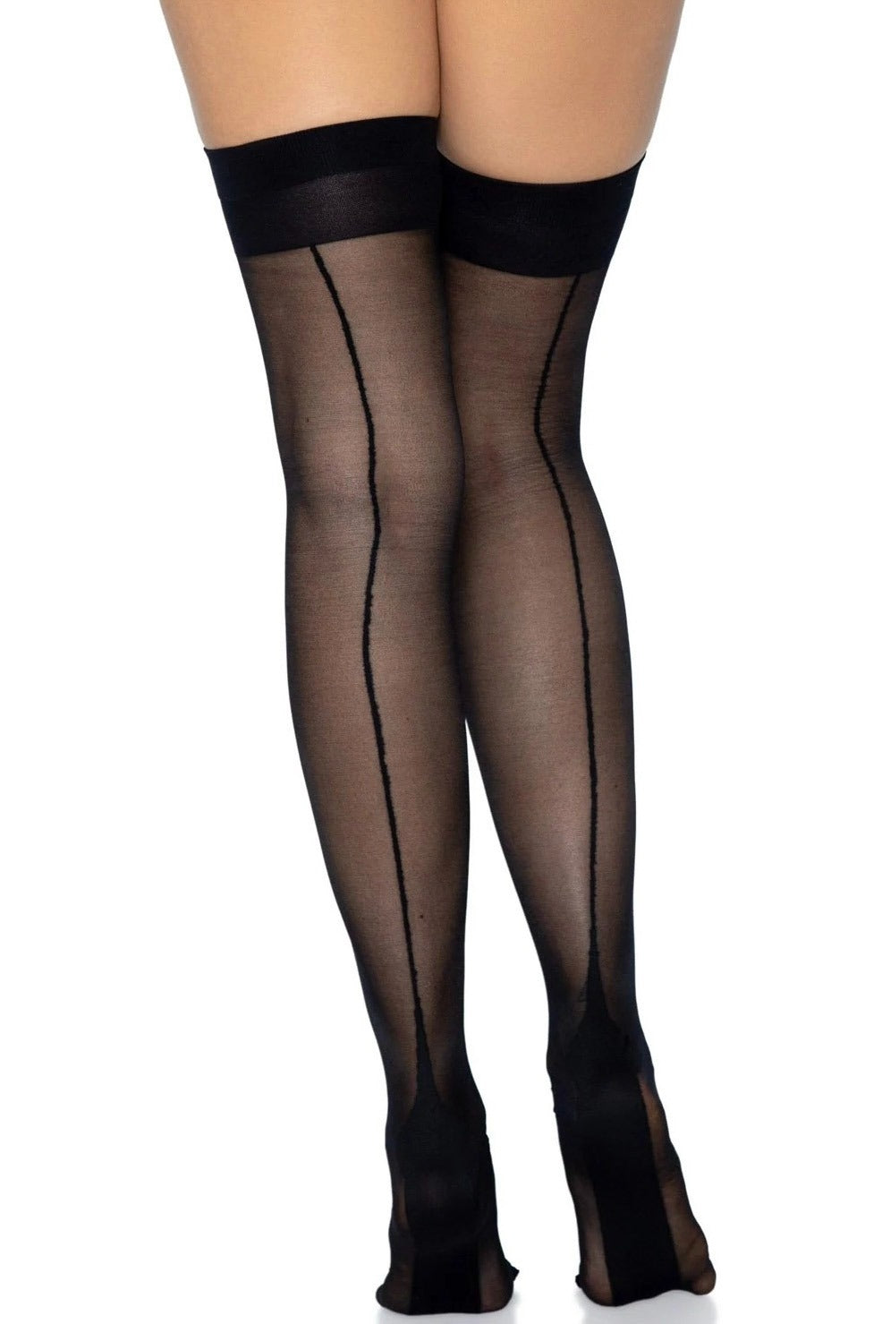 Leg Avenue Sheer Panty with Satin Rhumba in Black FINAL SALE NORMALLY $20 -  Busted Bra Shop