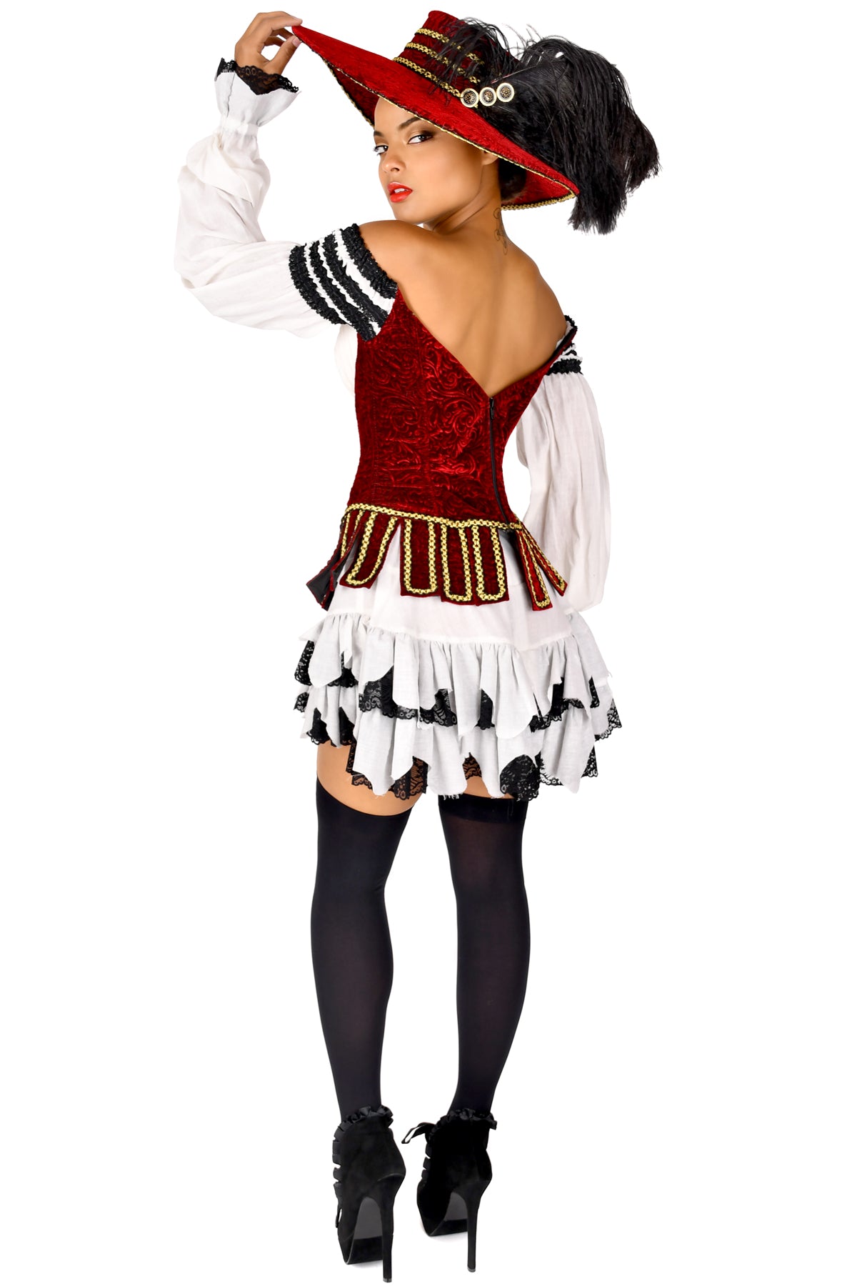 Sharon Pirate Corset with Sleeves