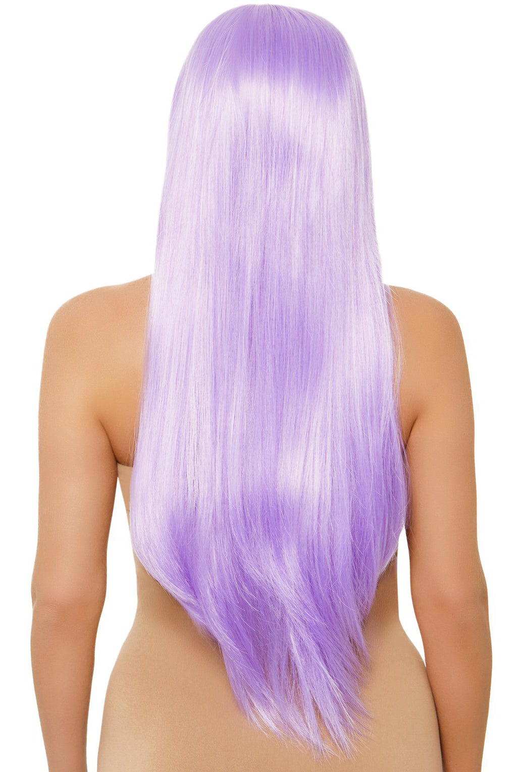 Long Straight Lavender Wig