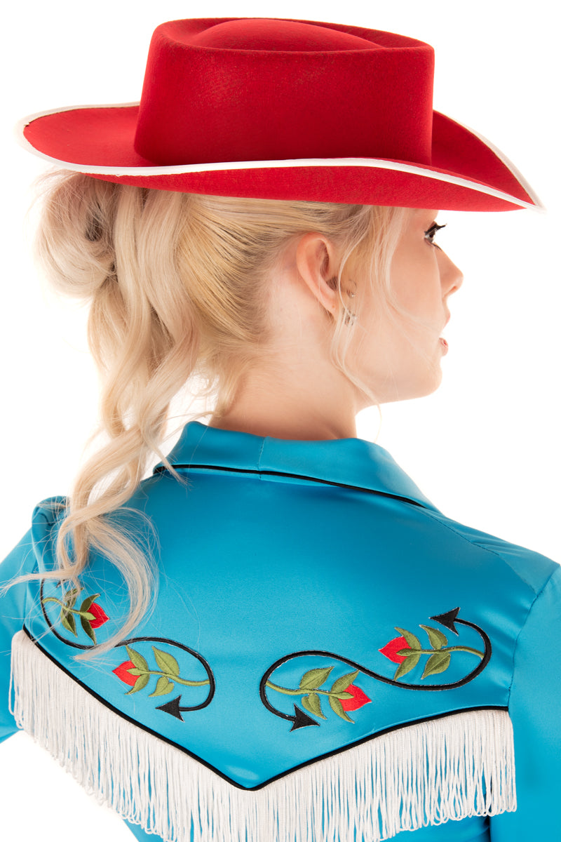 Desert Rose Cowgirl V-Front Dress & Belt