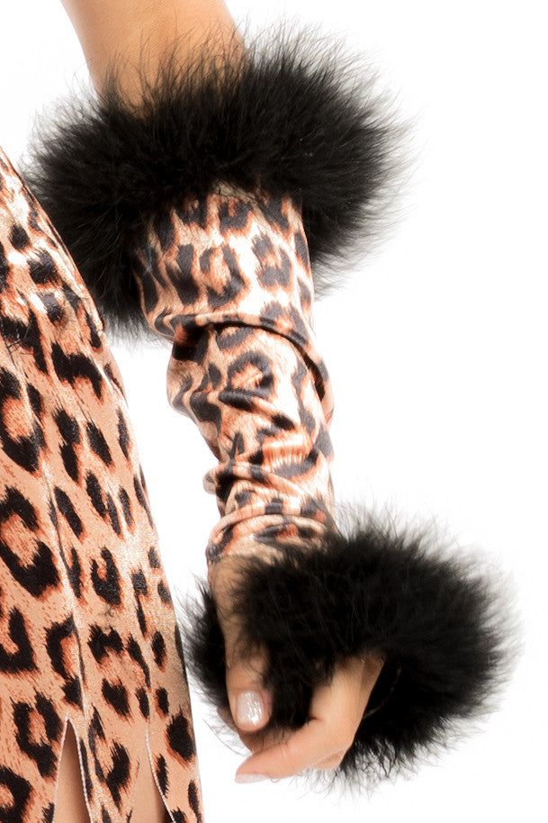 Paris Leopard Gauntlets