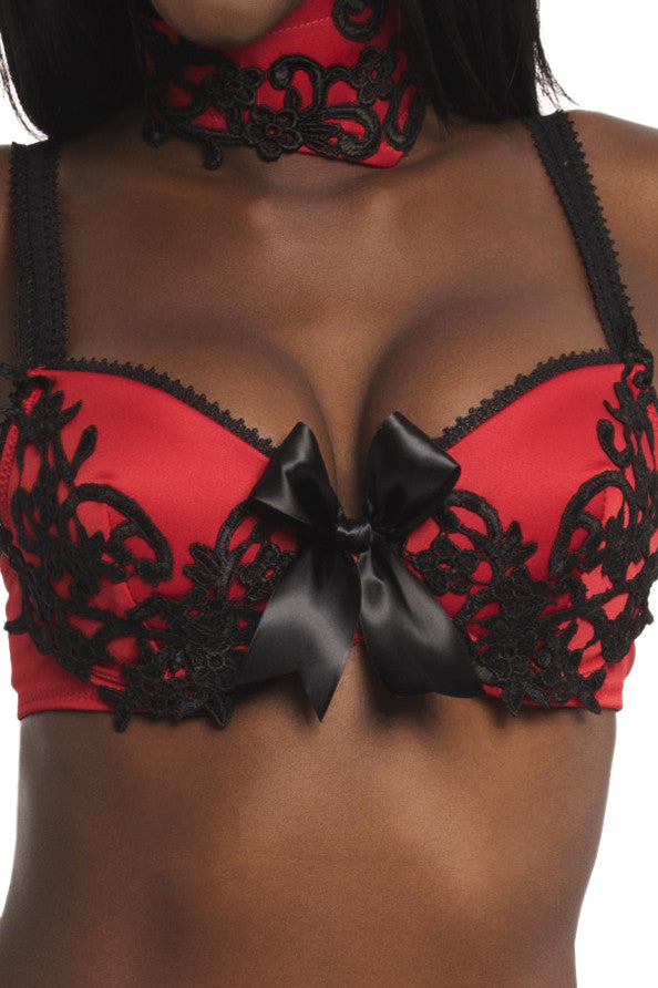 French Quarter Satin Molded Cup Bra