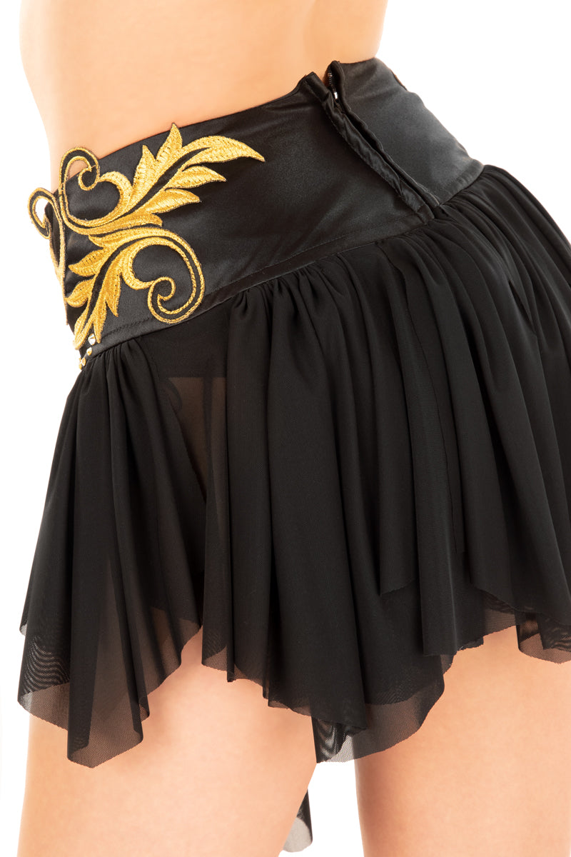 Flame Goddess Skirt with Built-In Panty