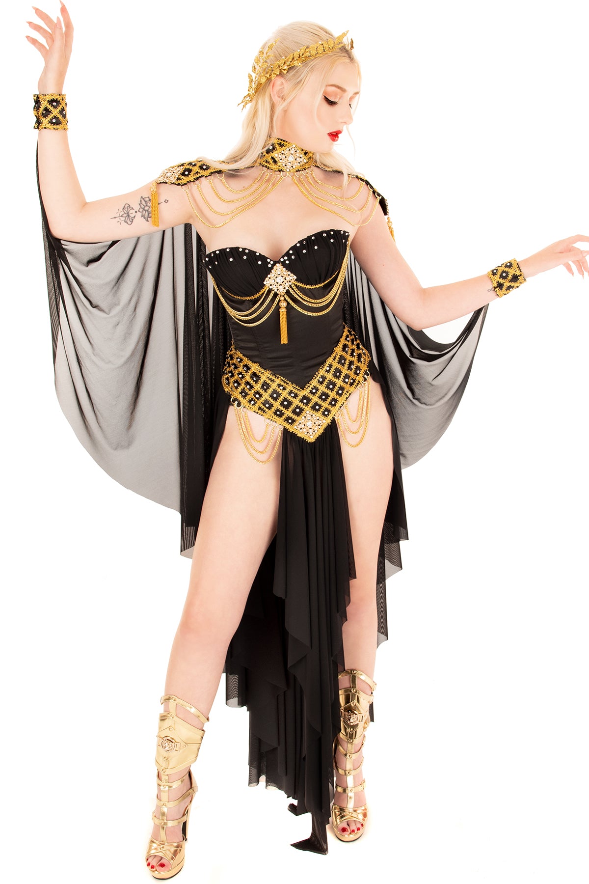 Athena Cape with Shoulders and Cuffs